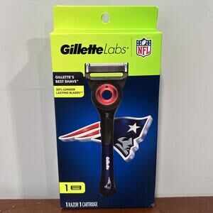 Gillette Labs NFL New England Patriots Razor Plus 1 Refill Sealed New Best Shave